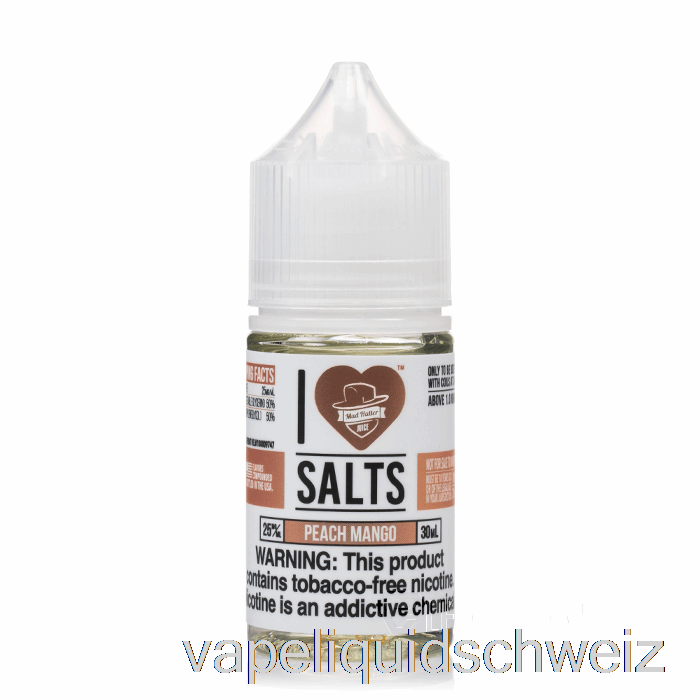 Pfirsich-Mango – Ich Liebe Salze – 30 Ml 25 Mg Vape Schweiz